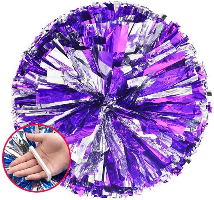 WOPARTY Cheerleading Pom Poms with Baton Handle - Image 1